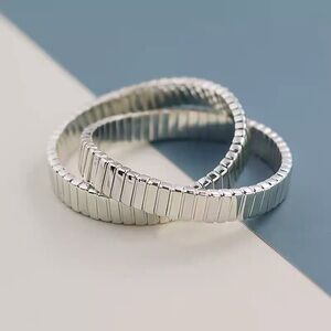 Roxanne Assoulin -  Bit X Bit Silver Stretch Bracelet